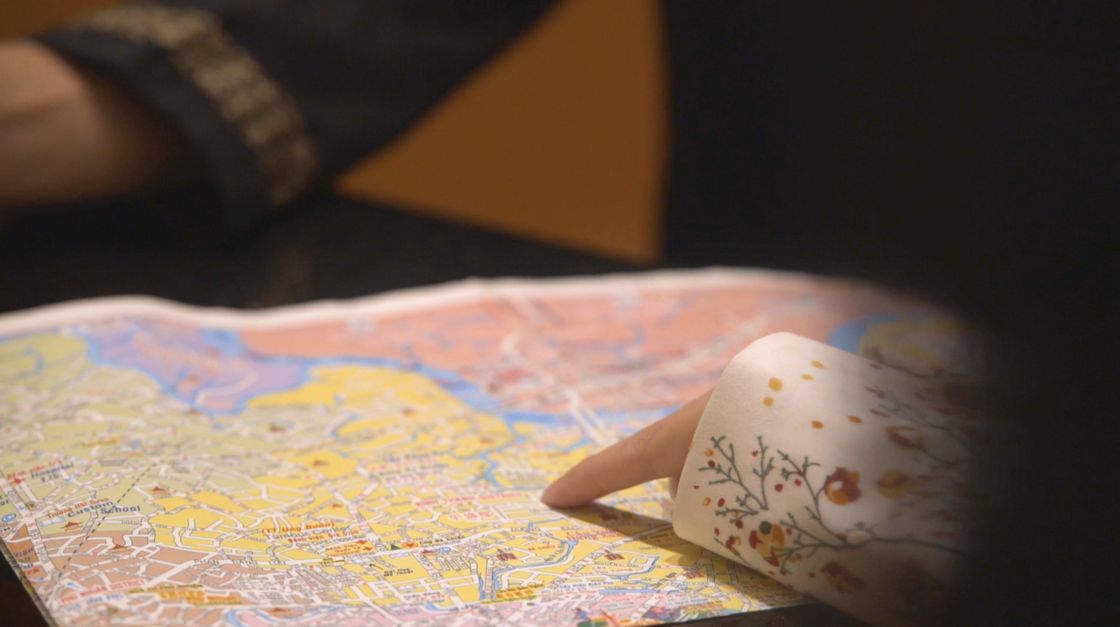 Planning the day over a map
