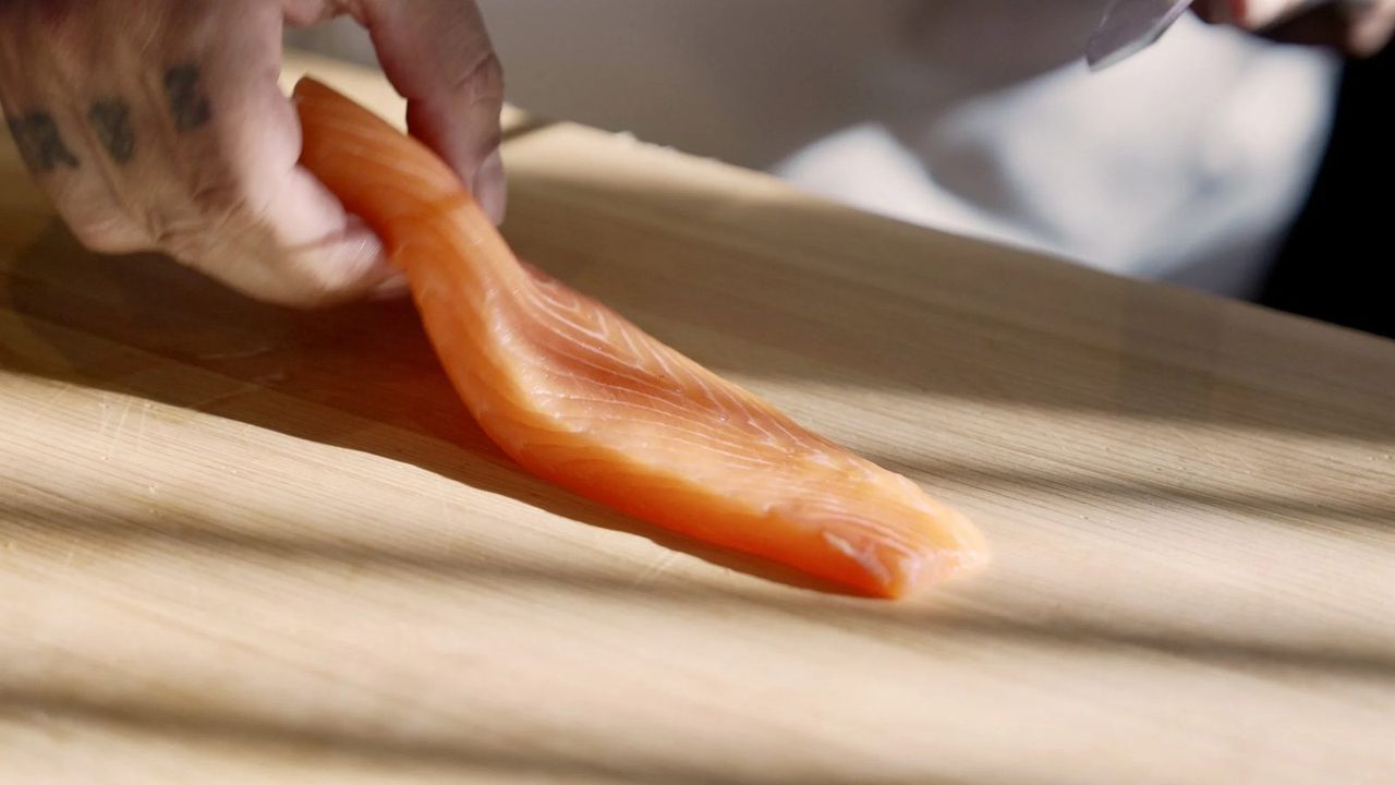 A close food detail — when a hotel film needs a voice, and when it doesn't