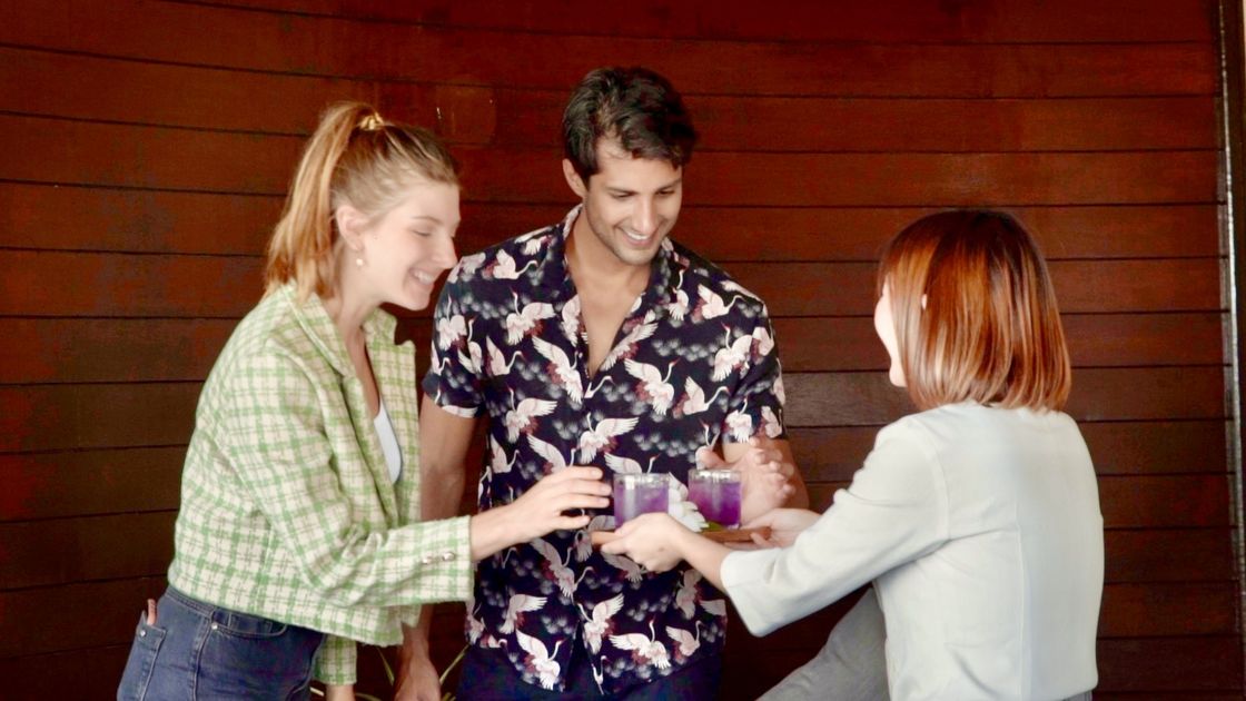 A welcome drink at check-in — a real service moment